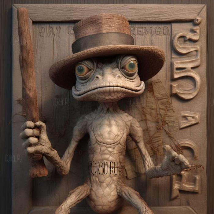 Rango movie 1 3d stl модель для ЧПУ